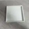 Piccolo vassoio bianco con bordo dritto