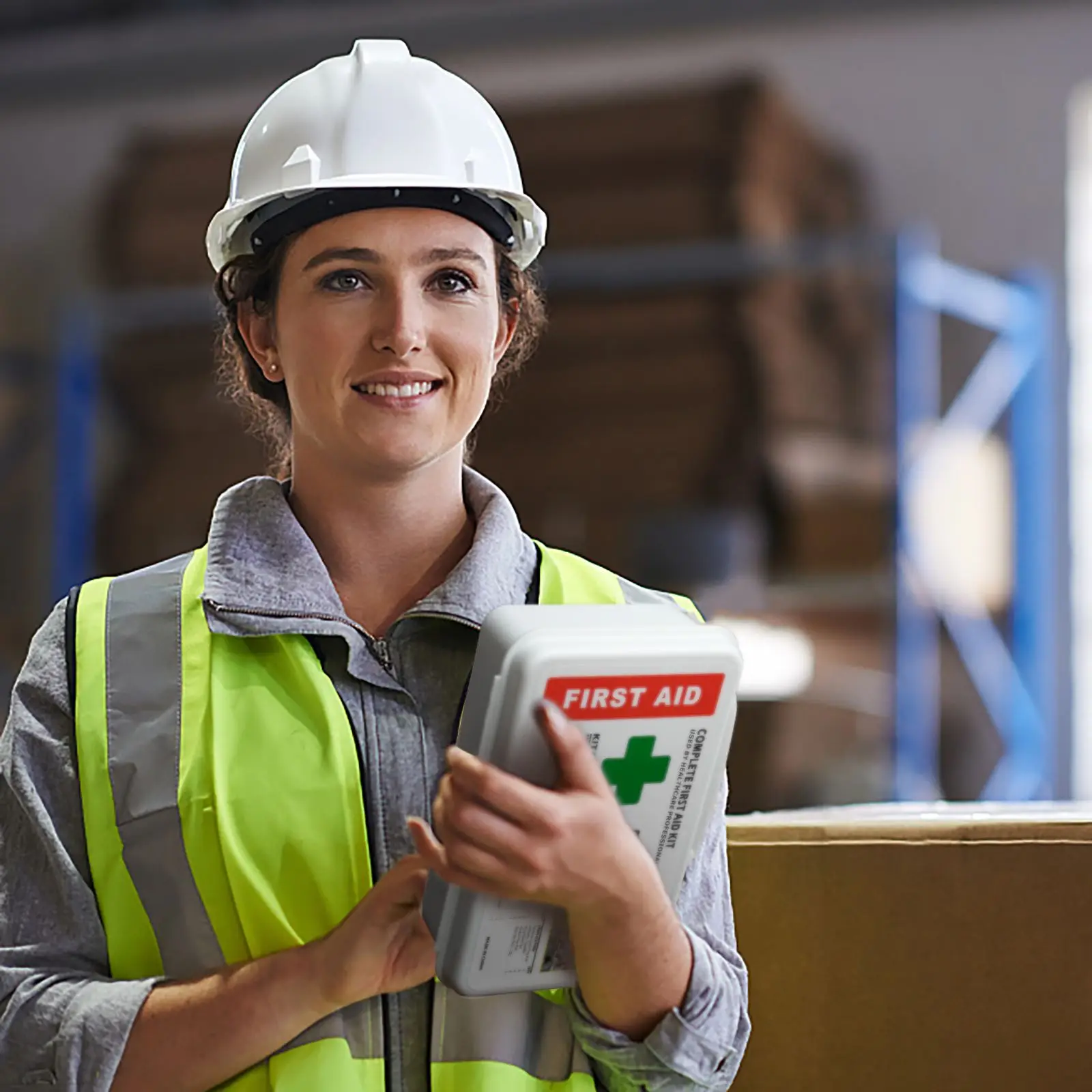 Aosi Healthcare 120 Pieces Hardcase First Aid Kit First Aid Box