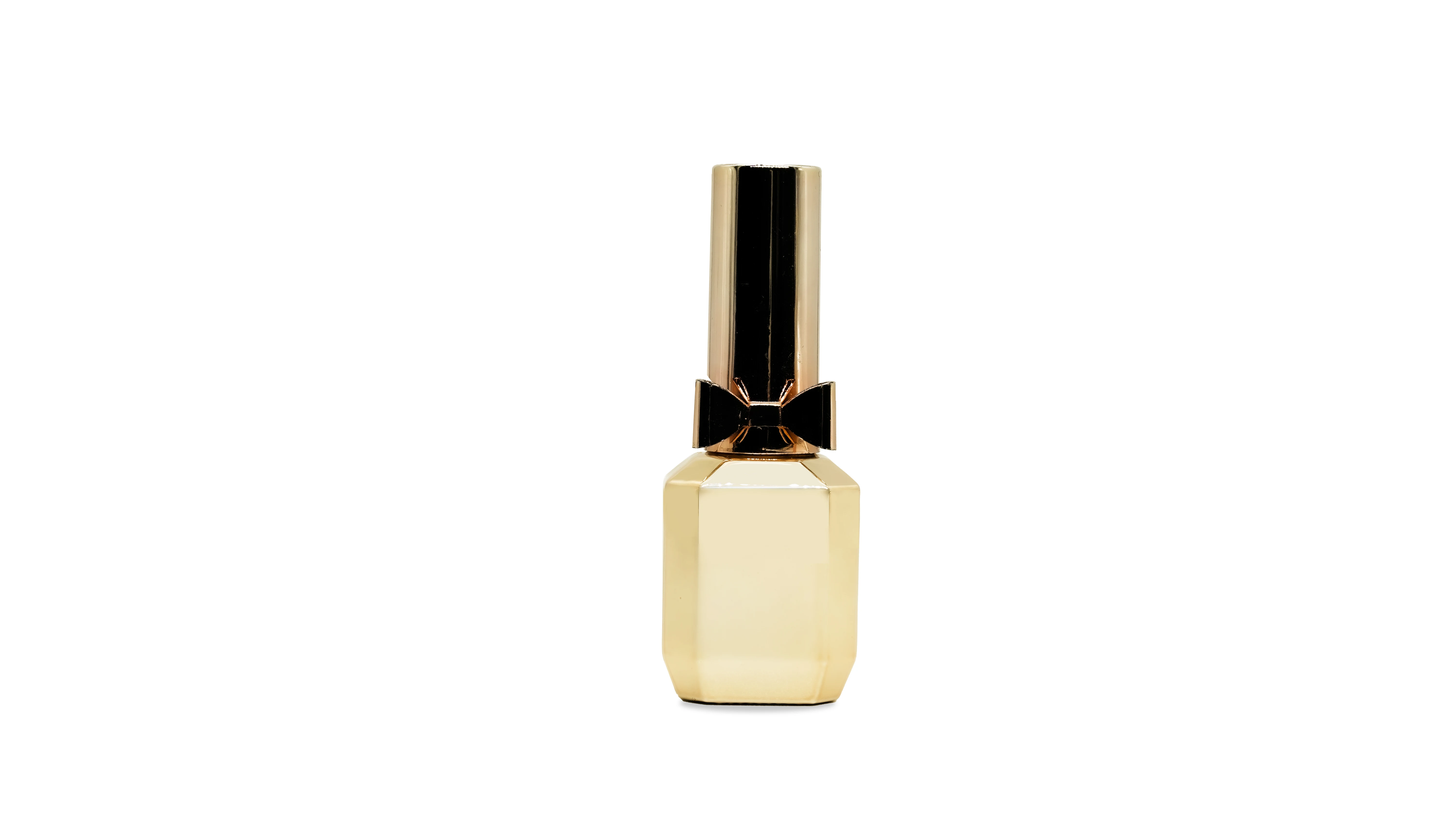 ISO20001 SGS Gold Plated 8ml Nail Polish With Bow On Bottle