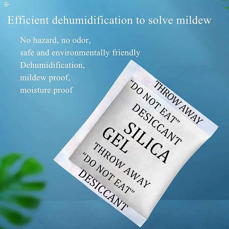 Silica Gel Packets Food Grade Storage Canister Bead Bag 0.5g 1g 2g 5g