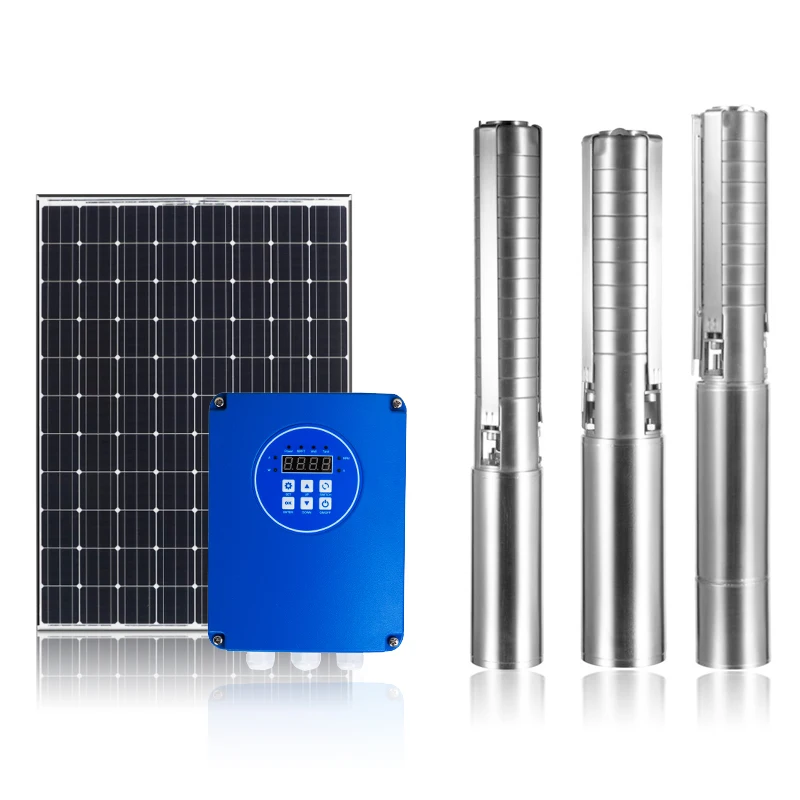 Solar Cell Water Pump Dc 24v Submersible Borehole Screw Agriculture Irrigation Solar Water Pump Kit