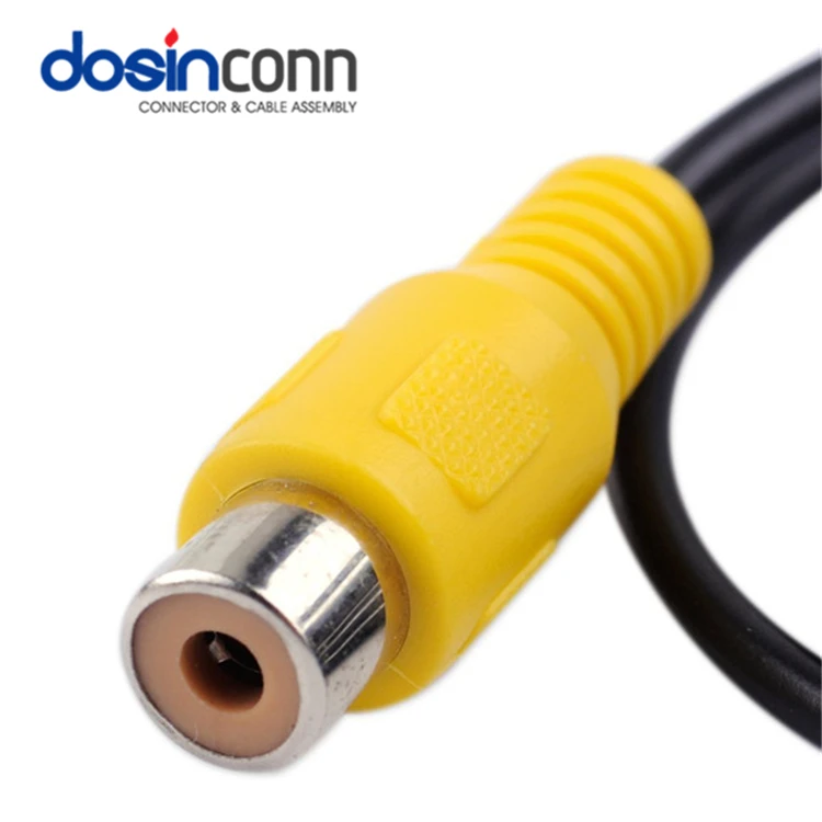  RCA Cables Interconnect RCA Female to Blue Fakar with RG174 L=10CM FRCA Cable Audio Car