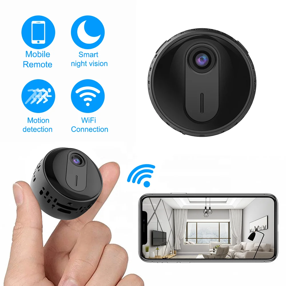 HD 1080p Wifi Ip Camera Mini Camera Cctv With Motion Detection Wireless  Cameras for Sale
