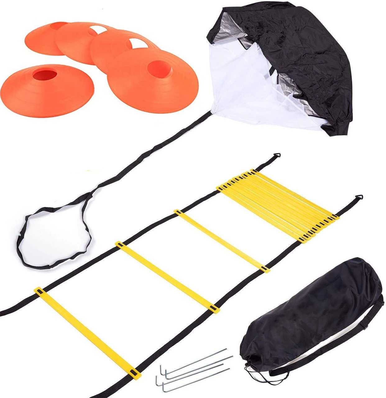 ENSEMBLE D'ÉCHELLE D'AGILITÉ Ensemble D'EntraîNement De Football Échelle 226093823581