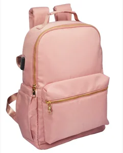 High Quality Nylon School Backpack Travel Outdoor Diaper Bag with USB Port Waterproof Nylon Teenager Woman Girl Backpack