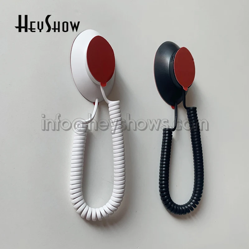 Magnetic Anti-Theft Mobile Phone Security Display Cable Holder with ABS Material Spiral Chain Pull for Retail Shaver Cell Phone