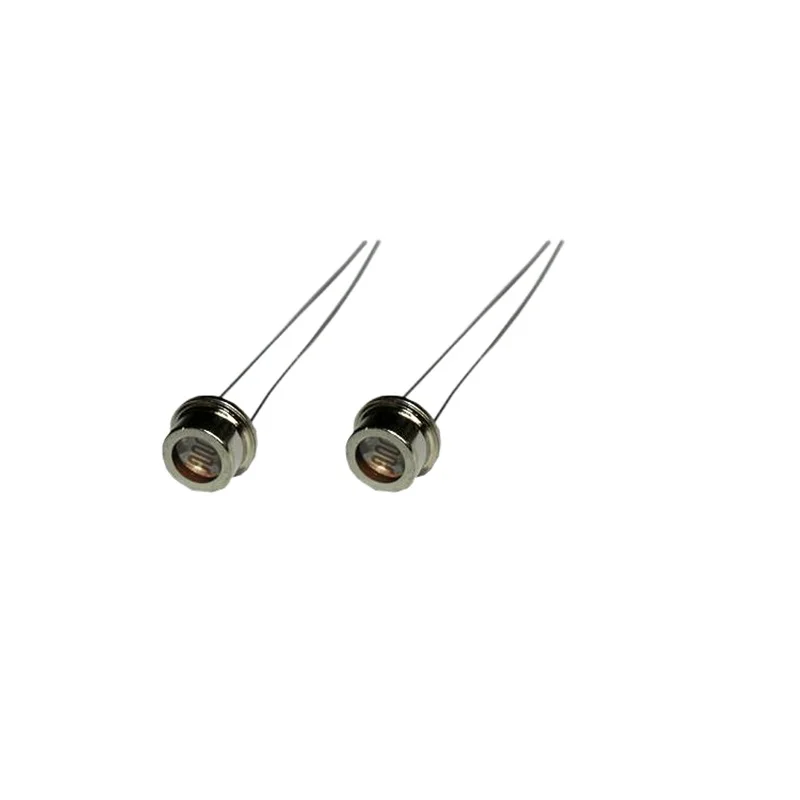 High Quality Light Dependent Resistor Photoresistor PIR Sensor CDS Photoresistor Cell Metal Case LDR Sensor