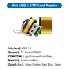 Mini USB2.0 TF CRD-Green