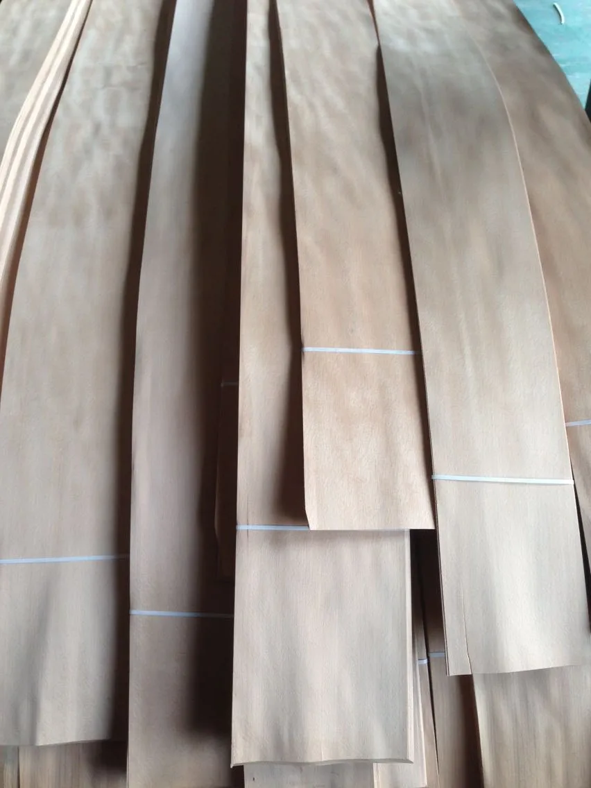 Natural Red Beech Wood Veneer with Good Quality