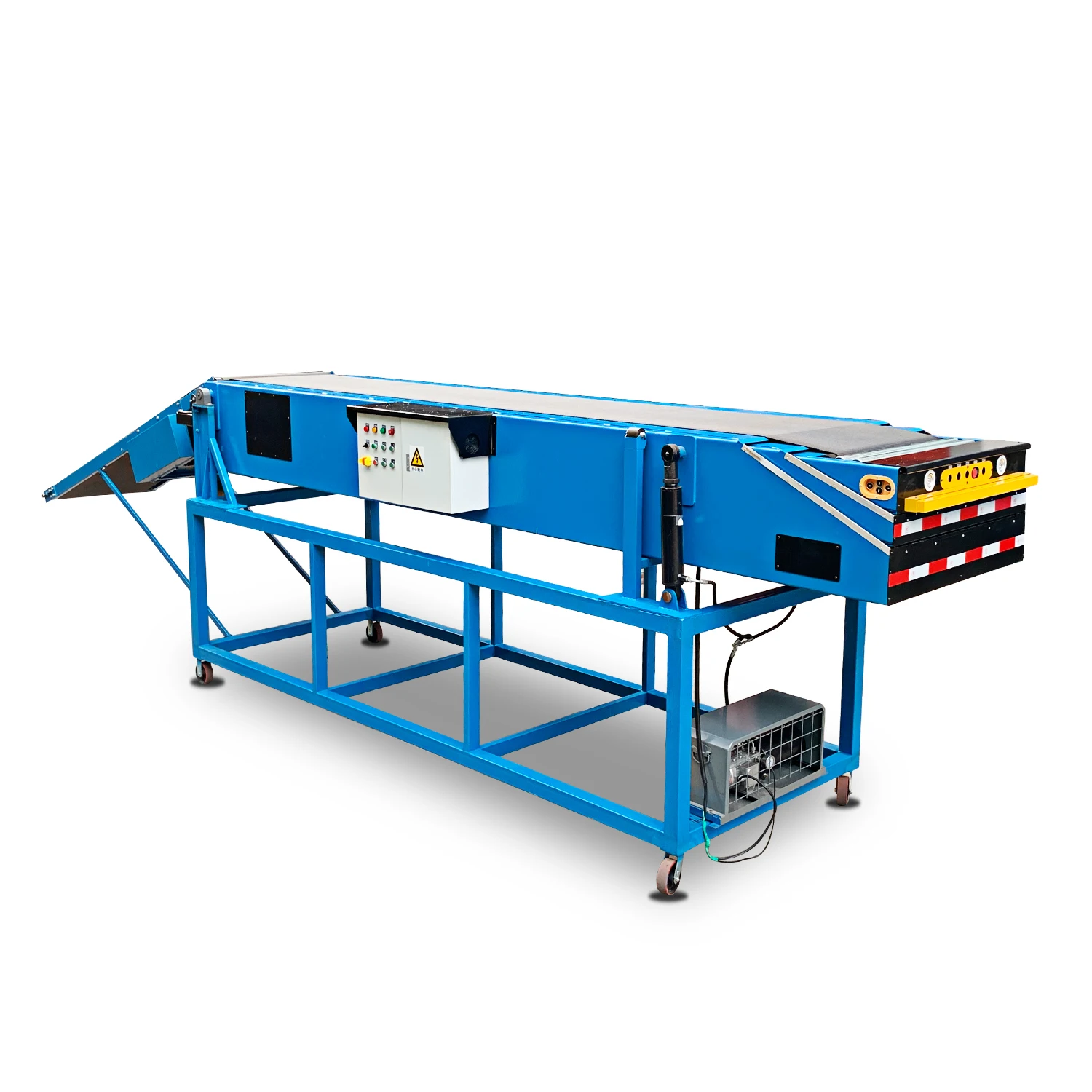 Customized Extendo Belt Telescopic Truck Loading Conveyor Hydraulic Telescopic Belt Conveyor for Warehouse