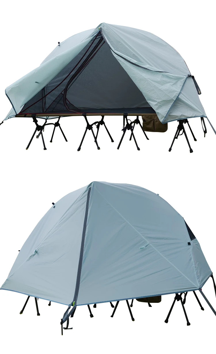 Outdoor Ultralight Single Tent Camp Bed Off The Ground Tent Aluminum