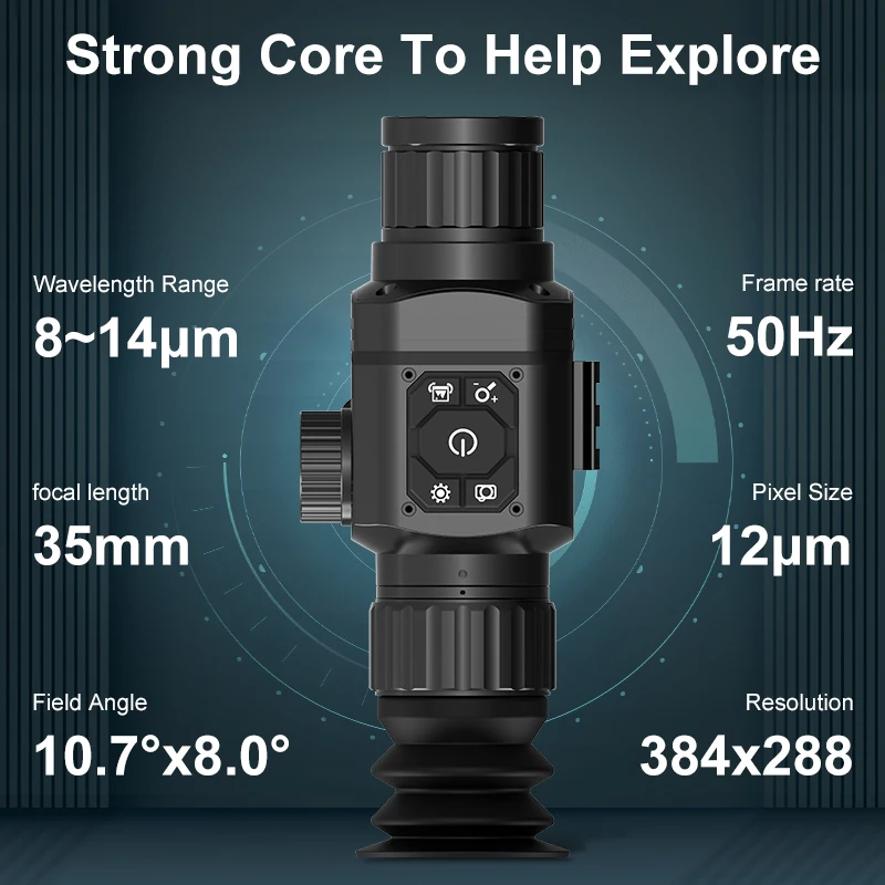 HTI HT-A6 256*192 Cheaper Thermal Monocular Mount Telescope Day Night Handheld Thermal Night Vision Hunting Camera Scope