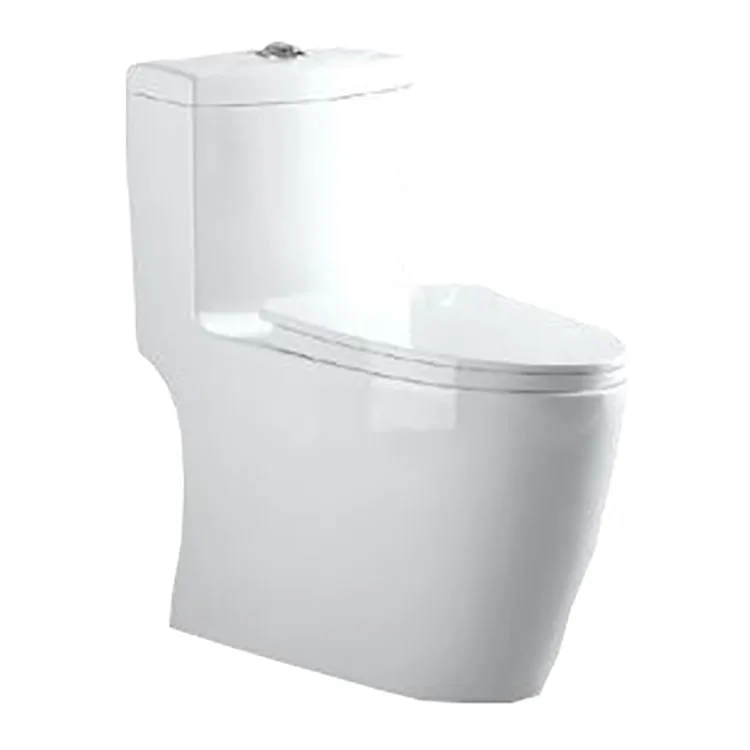 New Style White Ceramic WC Set Two-Piece Sanitary Ware with Unlock Pipe Water Tank Accessories for Bathroom Toilet Bowl