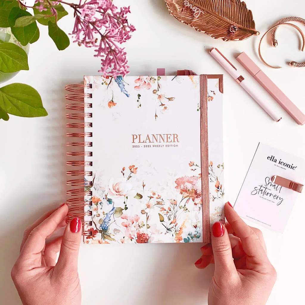 Labon Wholesale Custom Cover Calendar Daily Weekly Spiral Planners And