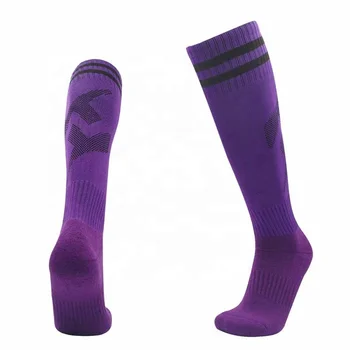 Multicolor soccer sport athletic football socks women knee high sport fitness compression socks custom logo adult unisex kids