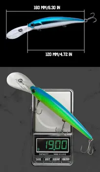 Cheery 20-Color Deep Cornea Trolling Lure 125mm 19g Floating Crankbait for Small Fish Pike Fishing Excellent Visibility – Trolling Lure – view 4