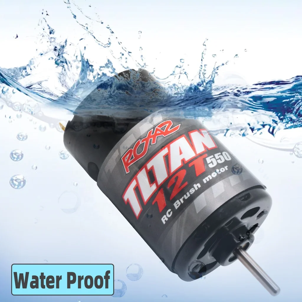RCXAZ 550 ブラシ付きモーター 36mm 12T 21T 29T 35T 防水内蔵ファン