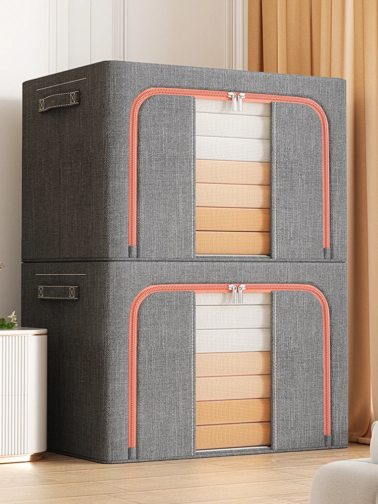 Hot Sale Cloth Fabric Storage Box Collapsible Clothes Storage Box Home