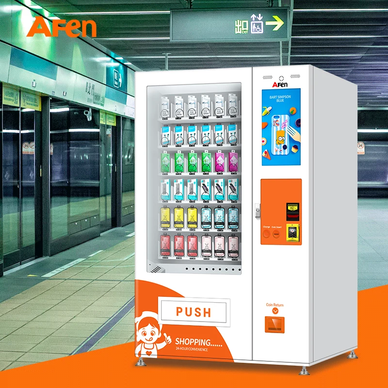AFEN Competitive Price Small Condom Vendor Automatic Selling Vending Machine Dispenser in Packing Lot