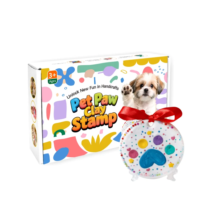 空気乾燥粘土ペットの肉球型取りキット｜安全・無毒｜赤ちゃんの手形・足形記念セット｜DIYメモリーセット