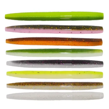 Artificial Bait Senko Worm 10cm 6.5g Bass Lure Soft Silicon Worm Lures ...