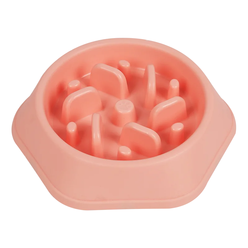 Бытовая круглая полипропиленовая Роскошная миска для домашних питомцев, миска для корма собак, портативная миска для собак под заказ, медленные кормушки