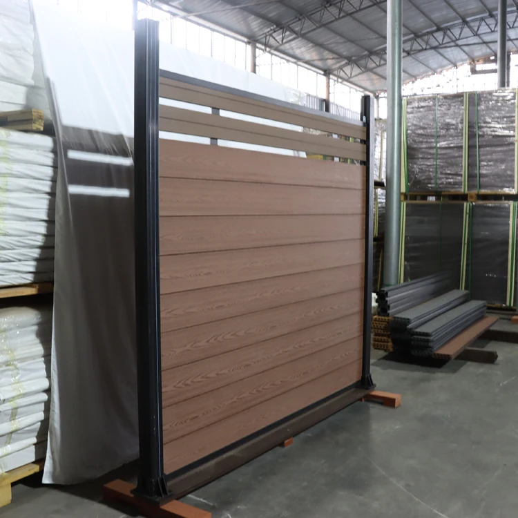 WPC Fence Boards Privacy Gardening Fence Panel Wooden Composite Fence Slats