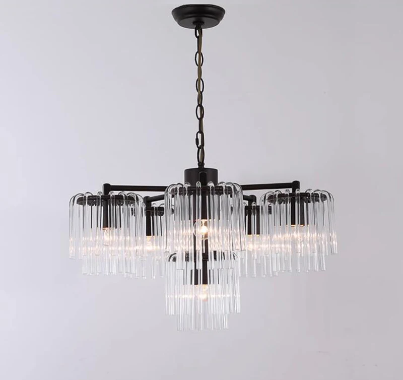 MEEROSEE Luxury Modern Glass Chandeliers Lights Nordic Lighting Chandelier For Living Room Creative Glass Pendant Light MD98009