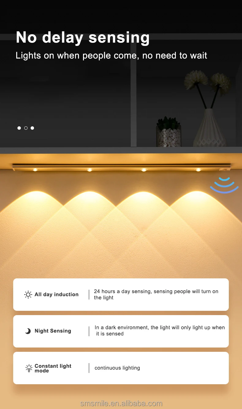 Led Dimmable Cateye Sensor Light Aluminum Luminous Kitchen