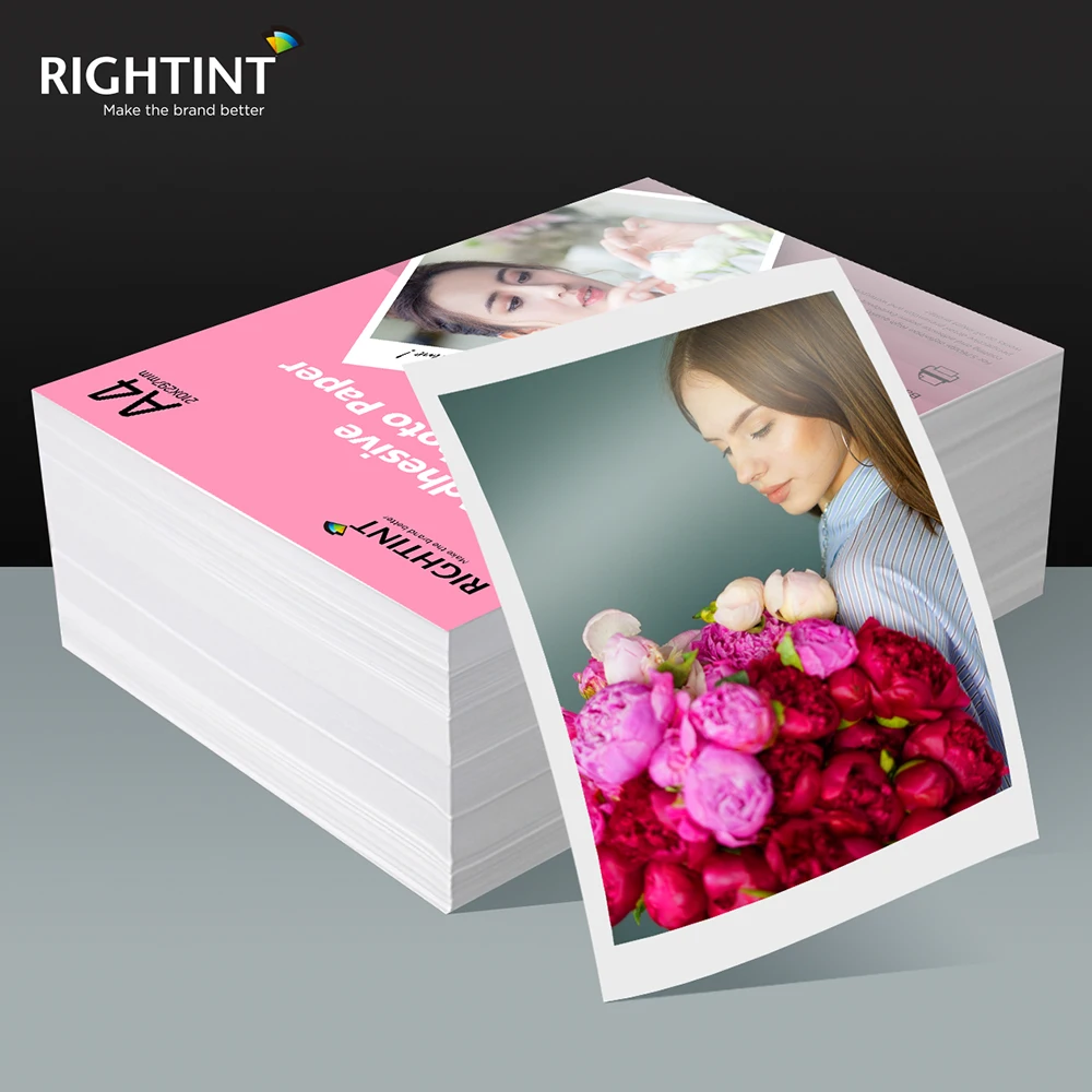 Printable Photo Picture Paper 90gsm Glossy  Inkjet Printing Photo Paper in A4 Sheet or RRoll Size