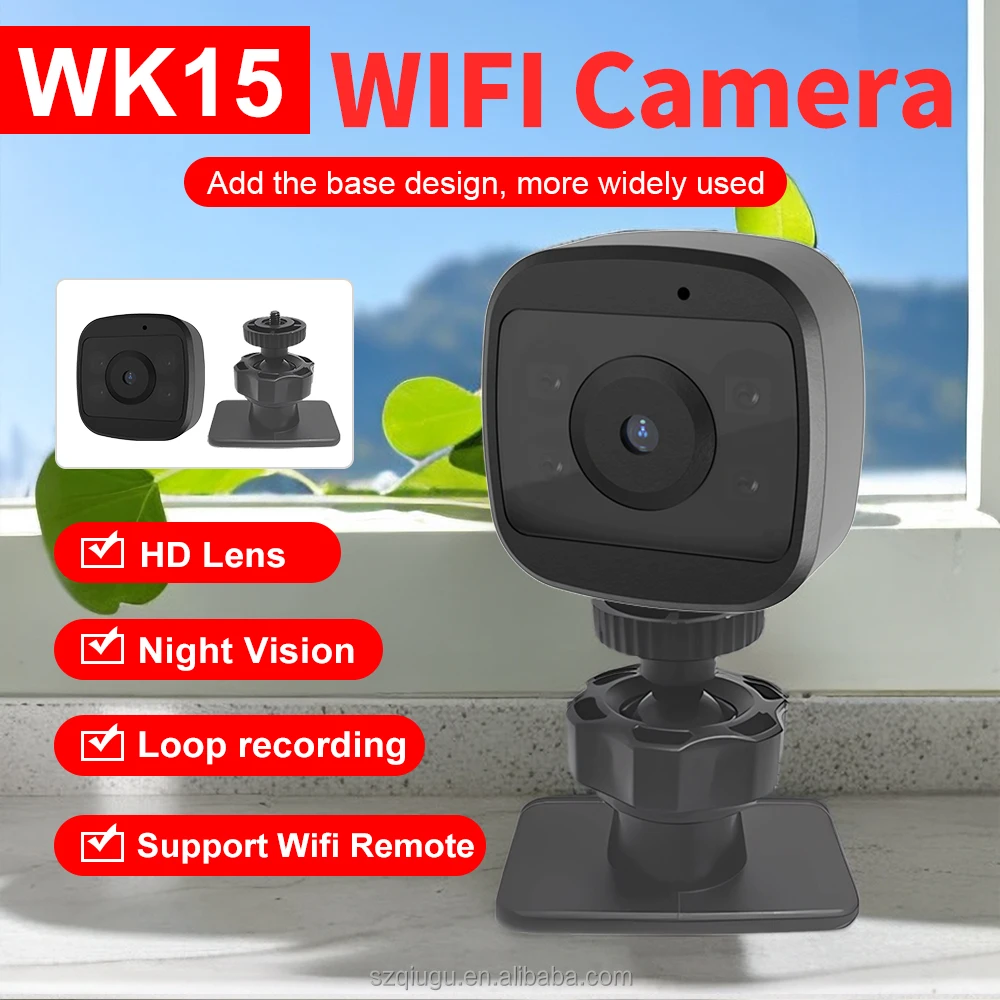 Factory Direct WK15 WiFi Mini Camera IP Cameras Security Monitor Cam Video Recorder Wifi Mini Cctv Camcorder Video Cameras