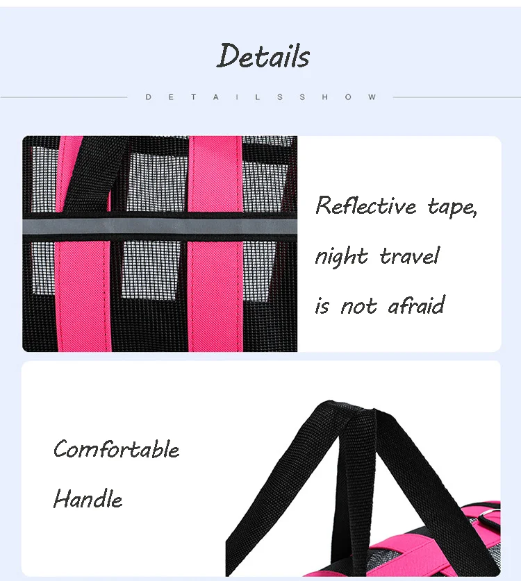 Ventilated Design Airline Approved Pet Carrier Sling Shoulder Bag For Cats Dogs And Small