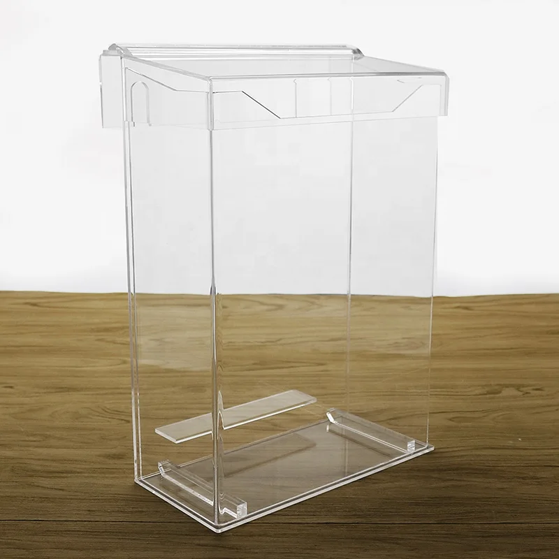 Уличный настенный акриловый держатель для брошюр с крышкой прозрачный органайзер магазинов