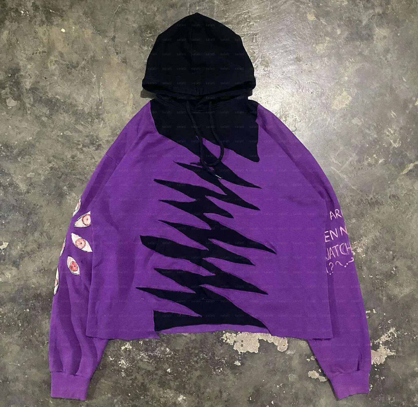 Y2K Clothing Custom Oversized Heavyweight 430GSM Boxy Cotton Blank Pullover Cut and Sew Boxy Applique Embroidery Logo Hoodie Men gallery 3