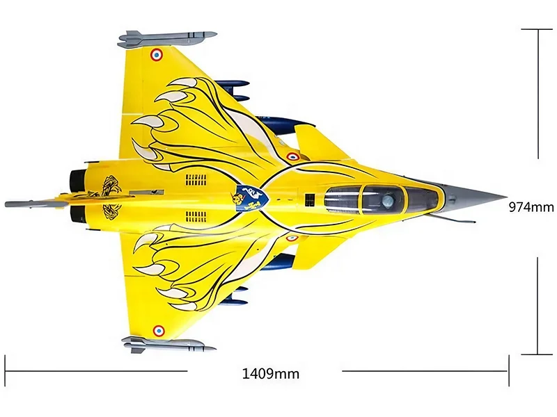 FMS 80mm Rafale EDF PNP Jet RC Airplane Hobby Model Functional Details Quick Connectors Central Control Board