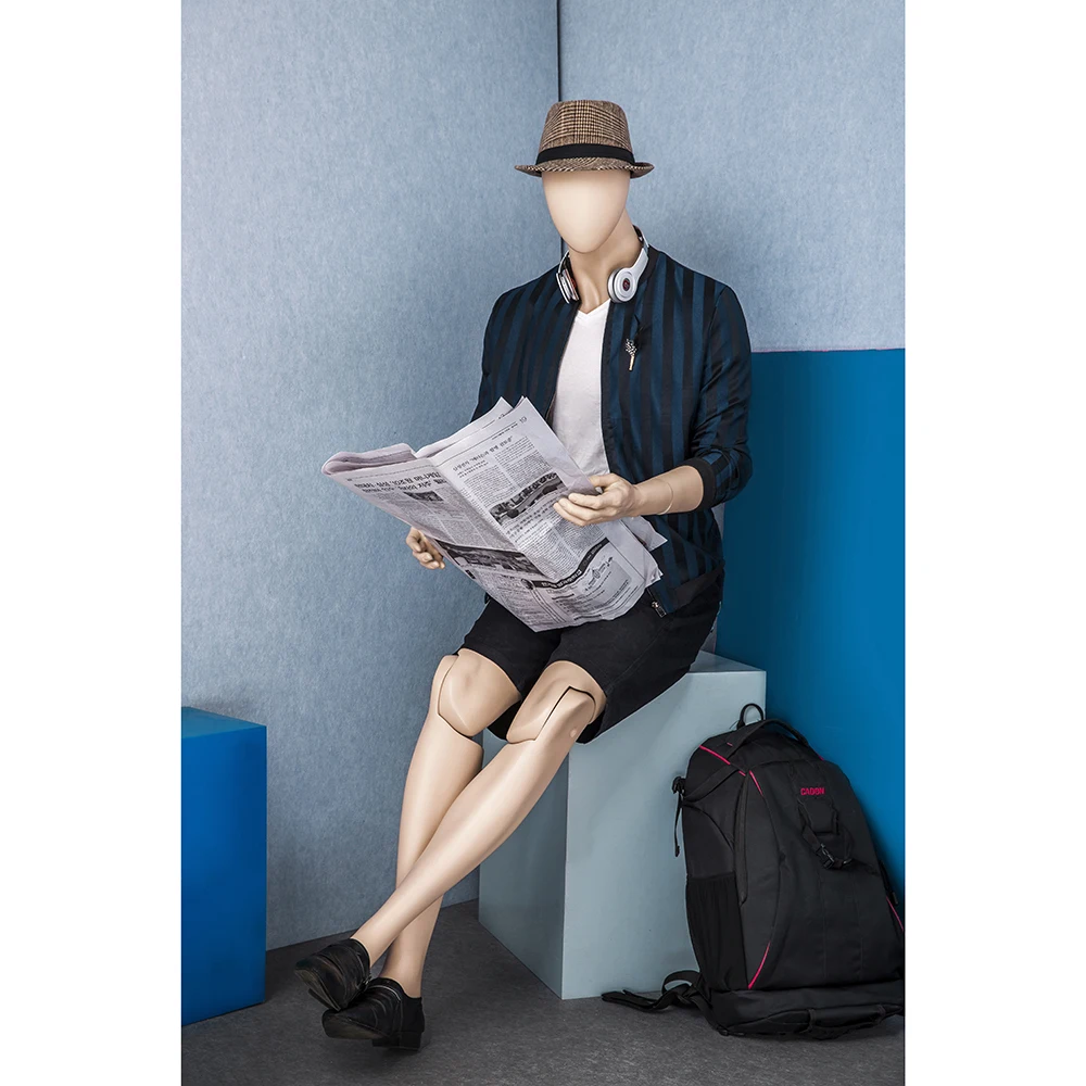Afellow Articulate Skin Eggheads Mannequins Male Adjustable Movable