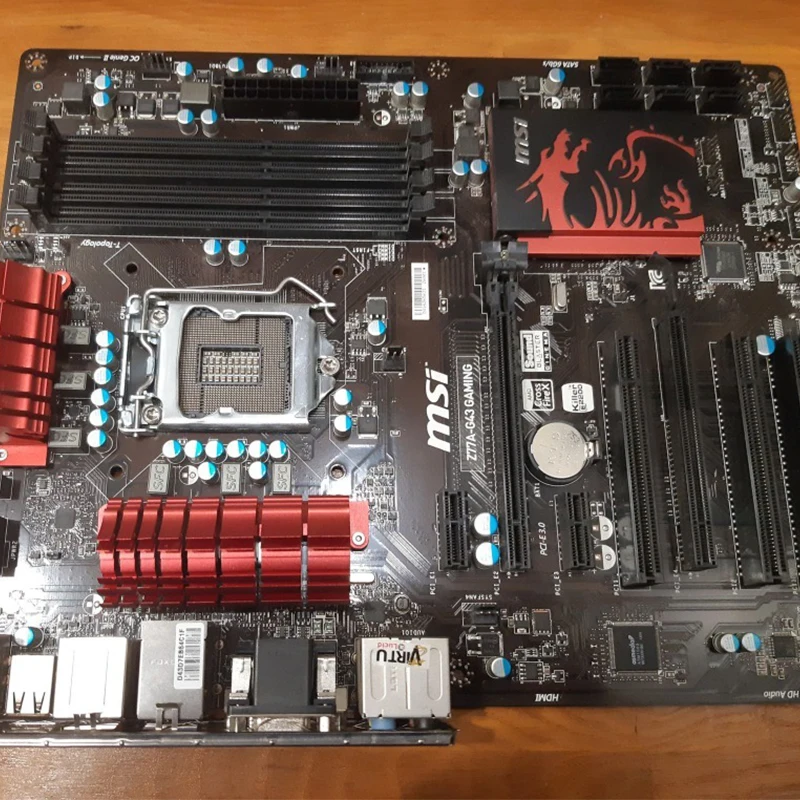 MSI Z77A-G43 GAMING Motherboard with Intel LGA 1155 Socket Supports 3rd Gen  Intel Core I7/i5/i3/Pentium/Celeron Processors