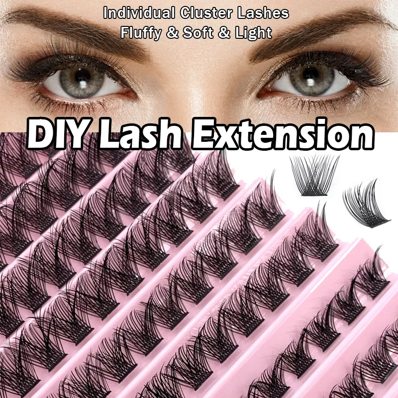 Wholesale Diy Pre-cut Cluster Ribbons Segmented Lashes New Diy Eyelash ...