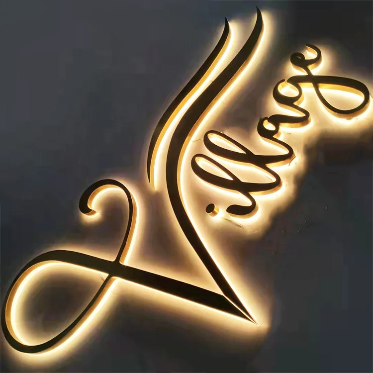 High Quality Customization Led Letter Sign Factory Cheaper 3d logo Backlit  Sign Led Sign Letter Light Business Signage