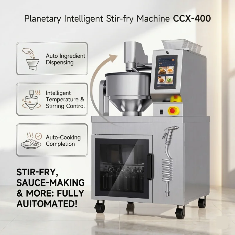 Automatic Cooking Robot with Free Recipe R&D & Custom Menus, Commercial Intelligent Stir-fry Machine CCX-400