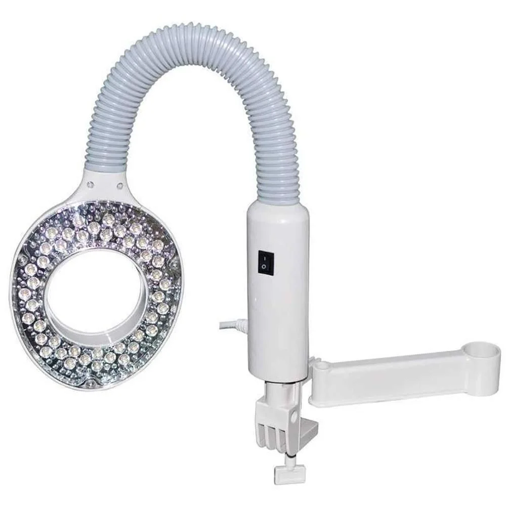 Beauty 2 in 1 Glass Cup Heating Steamer with LED Magnifying Lamp Salon Spa Oxygen Jet Facial Machine