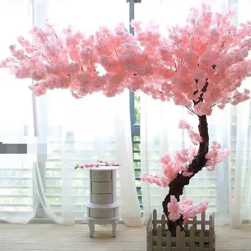 Faux 6ft 3meter White Pink Centerpieces 24 Pohon Arbol Japanese
