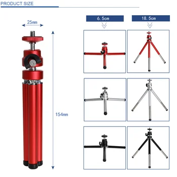 KALIOU SL304 Aluminum Alloy Adjustable Extendable Portable Light Tripod for Go PRO Hero 1 2 3HD Action Sports Camera Accessories detail image