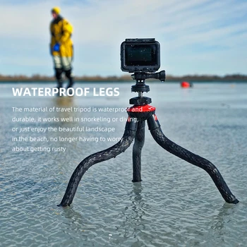 Portable Flexible Octopus Stand for Smartphone Dslr Vlog Tripod for Gopros Camera Cellphone 2 in 1 Tripod Stand