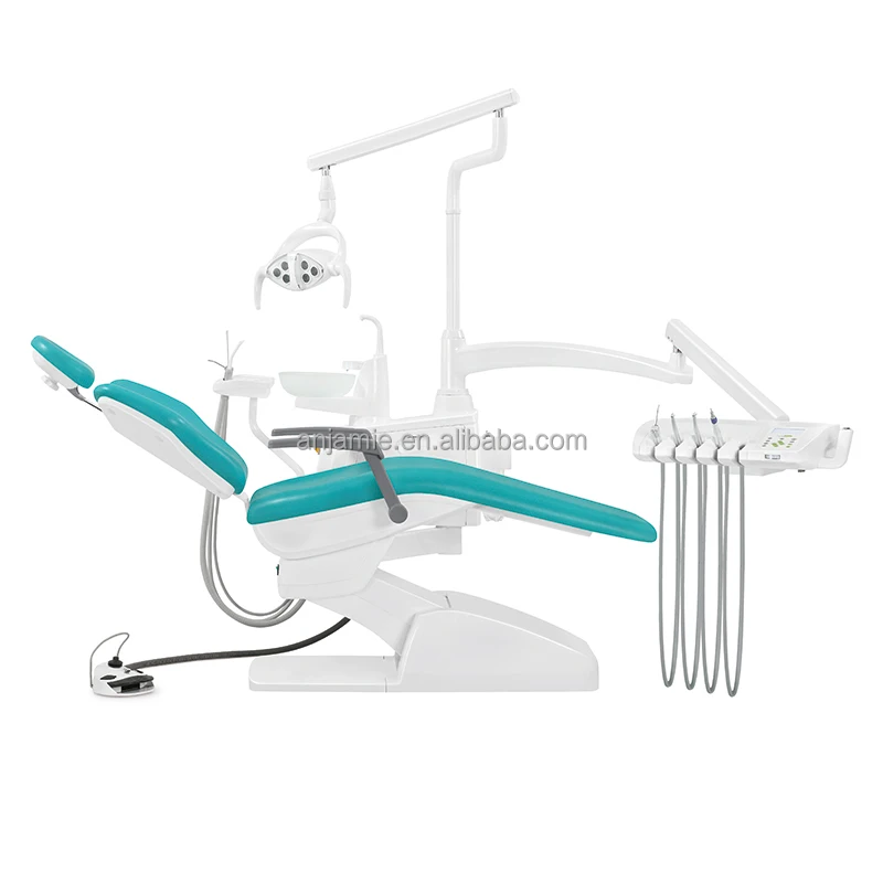 Electric Dental Chairs with Unit Metal Plastic Wood Steel Materials for Dentist Use ISO Certified