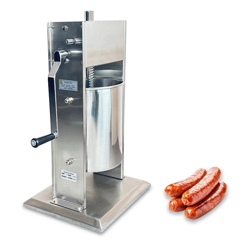 10L Manual Stainless Steel Vacuum Sausage Filling Machine New Factory Direct Sale for Home Restaurant Use Sausage Stuffer