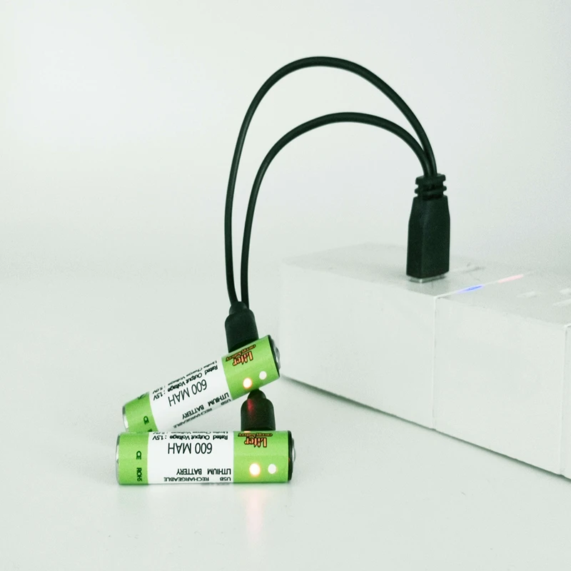AAA 1.5V 600mAh USB rechargeable battery Rechargeable LI-ion battery