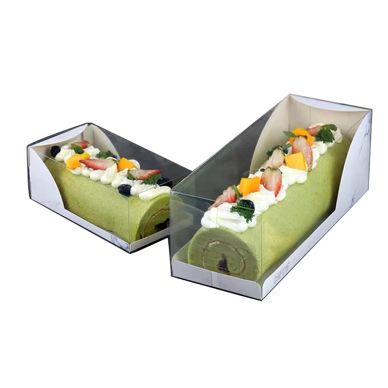 Wholesale Plastic Swiss Roll Cake Box