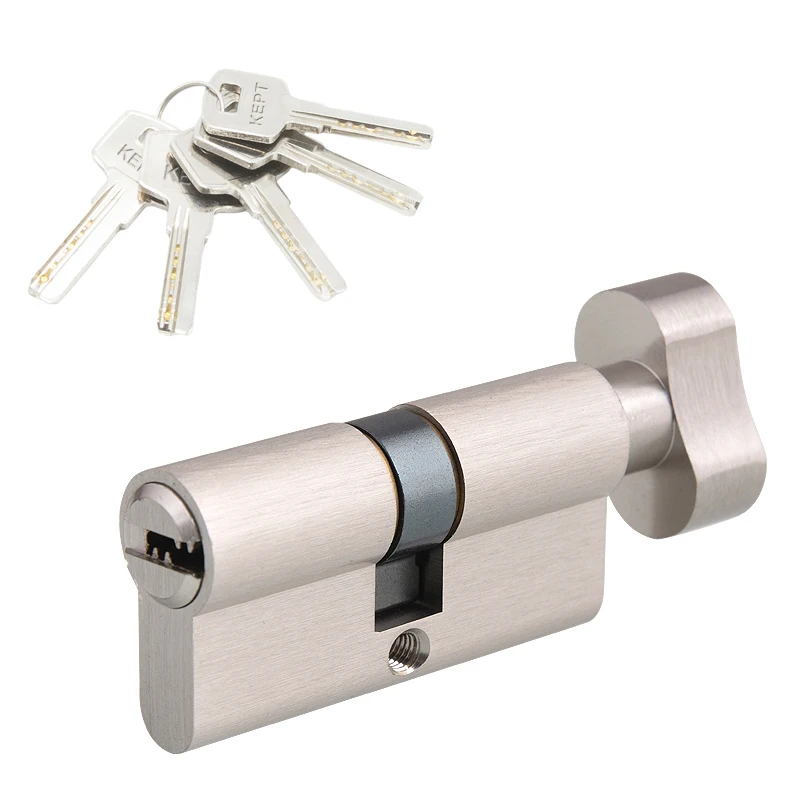Thumb Turn Knob Brass Door Lock Cylinder