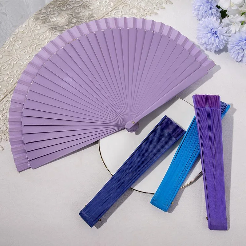 Customized Personalized Engraved Wooden Hand Fan Eco-Friendly Folding Fan for Weddings and Gifts